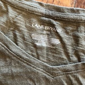 Olive Green Lane Bryant 3/4 sleeve